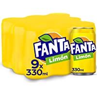 Los mejores  - Fanta Limón Lata - 330 ml (Pack de 9)
